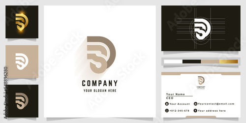 Letter DS or SD monogram logo