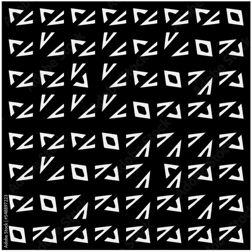 Monochrome Repeat Pattern.black and white grunge  background.Abstract halftone pattern.