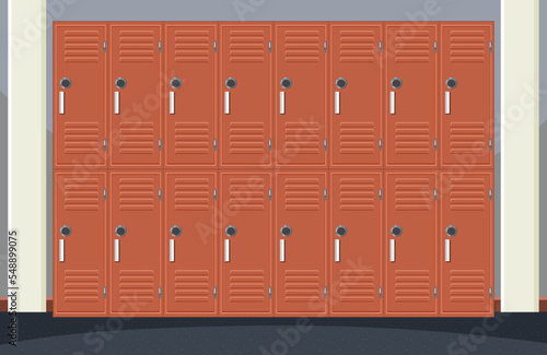Front of lockers background