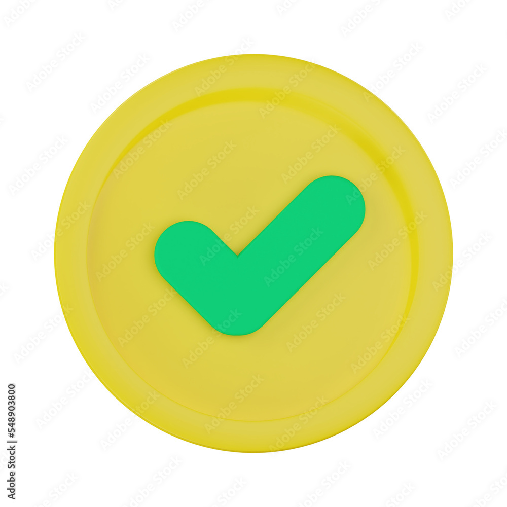 3d approved check symbol icon
3d approved check symbol icon