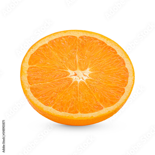 Fresh orange sliced  isolated on transparent background  .PNG 