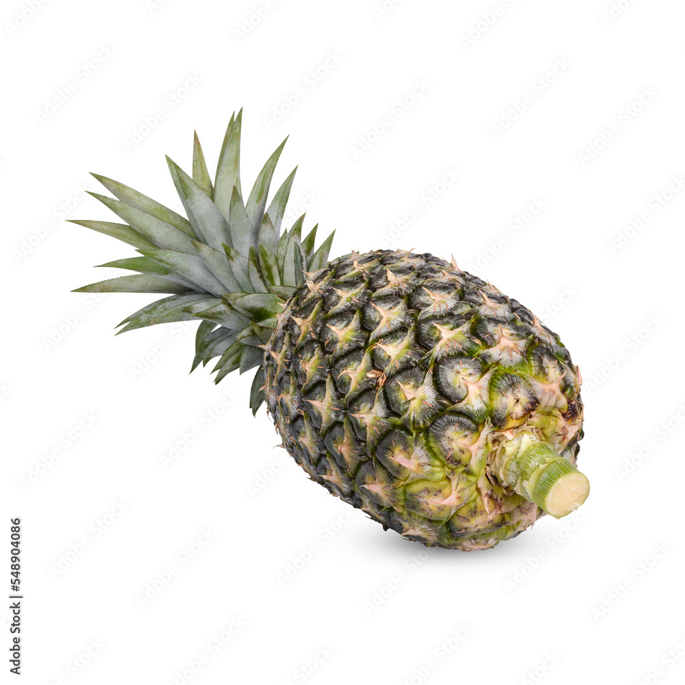 Fototapeta premium Fresh pineapple isolated on transparent background (.PNG)
