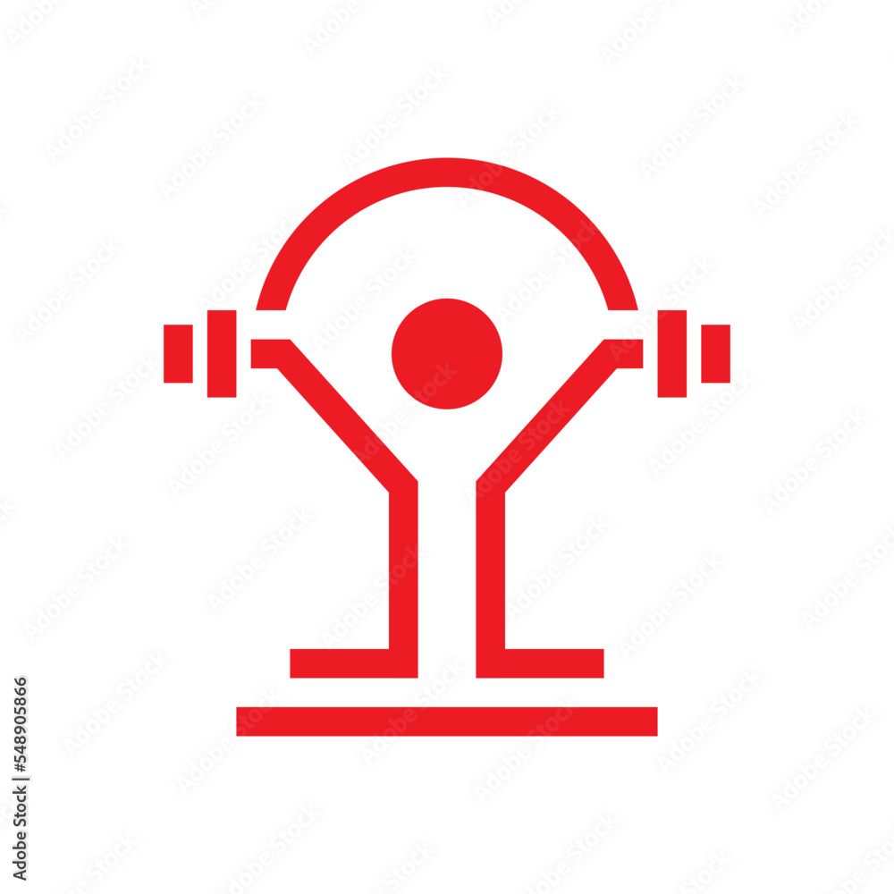 Fitness logo template vector icon Fitness logo template vector icon