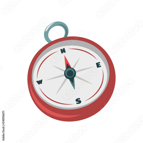 Compass cartoon illustration. Compass. Geography concept vector