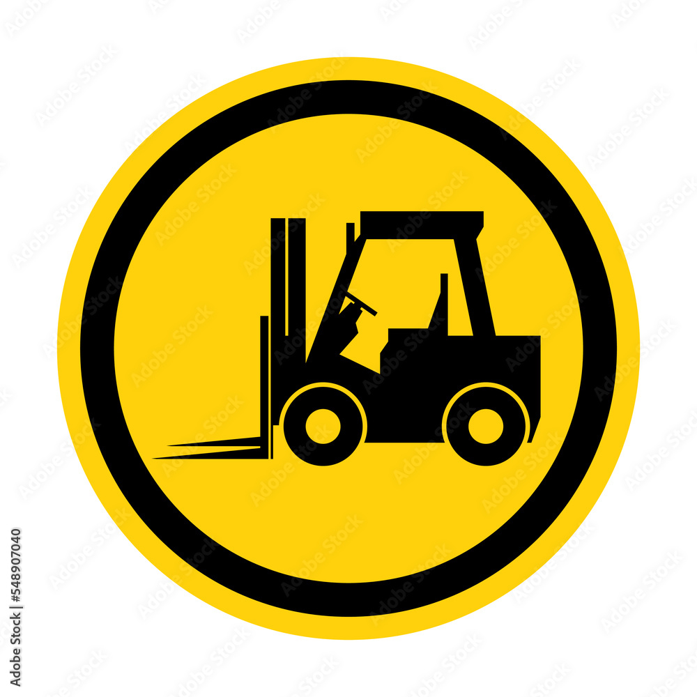 Forklift truck sign,Hazard warning forklift Forklift truck sign,Hazard warning forklift
