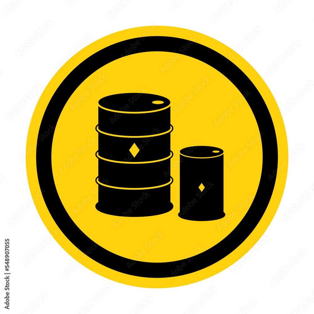Chemical Drums Black Icon White Background Chemical Drums Black Icon White Background