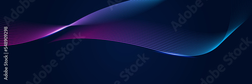 Abstract red blue and pink purple gradient wave particle background. Flow wave with line landscape. Digital data structure. Future mesh pattern point visualization. Technology vector illustration.