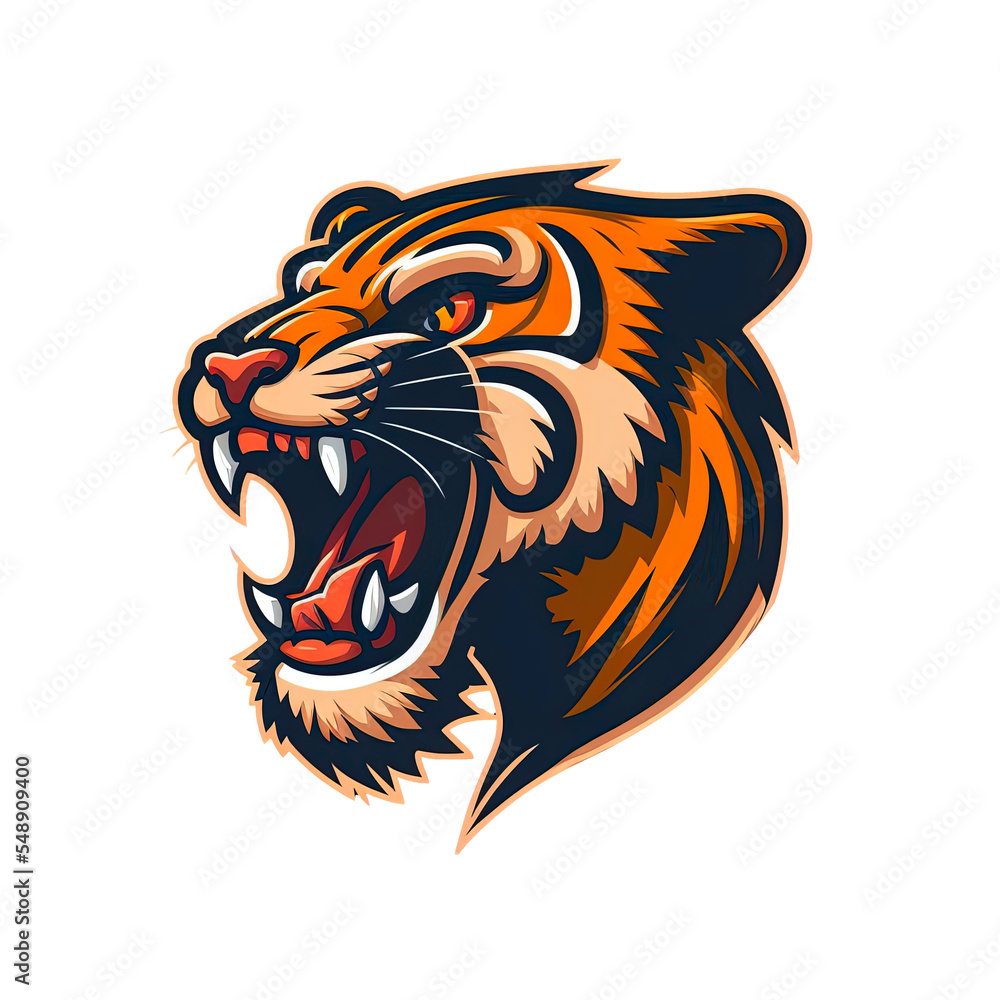 cartoon tiger head cartoon tiger head
