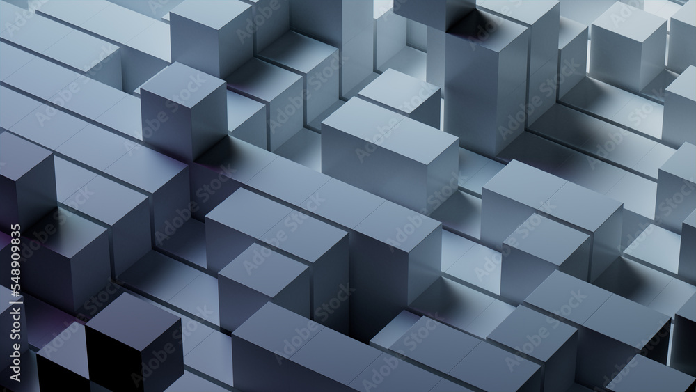 Grey, Futuristic Tech Wallpaper. 3D Render. Stock Illustration | Adobe ...