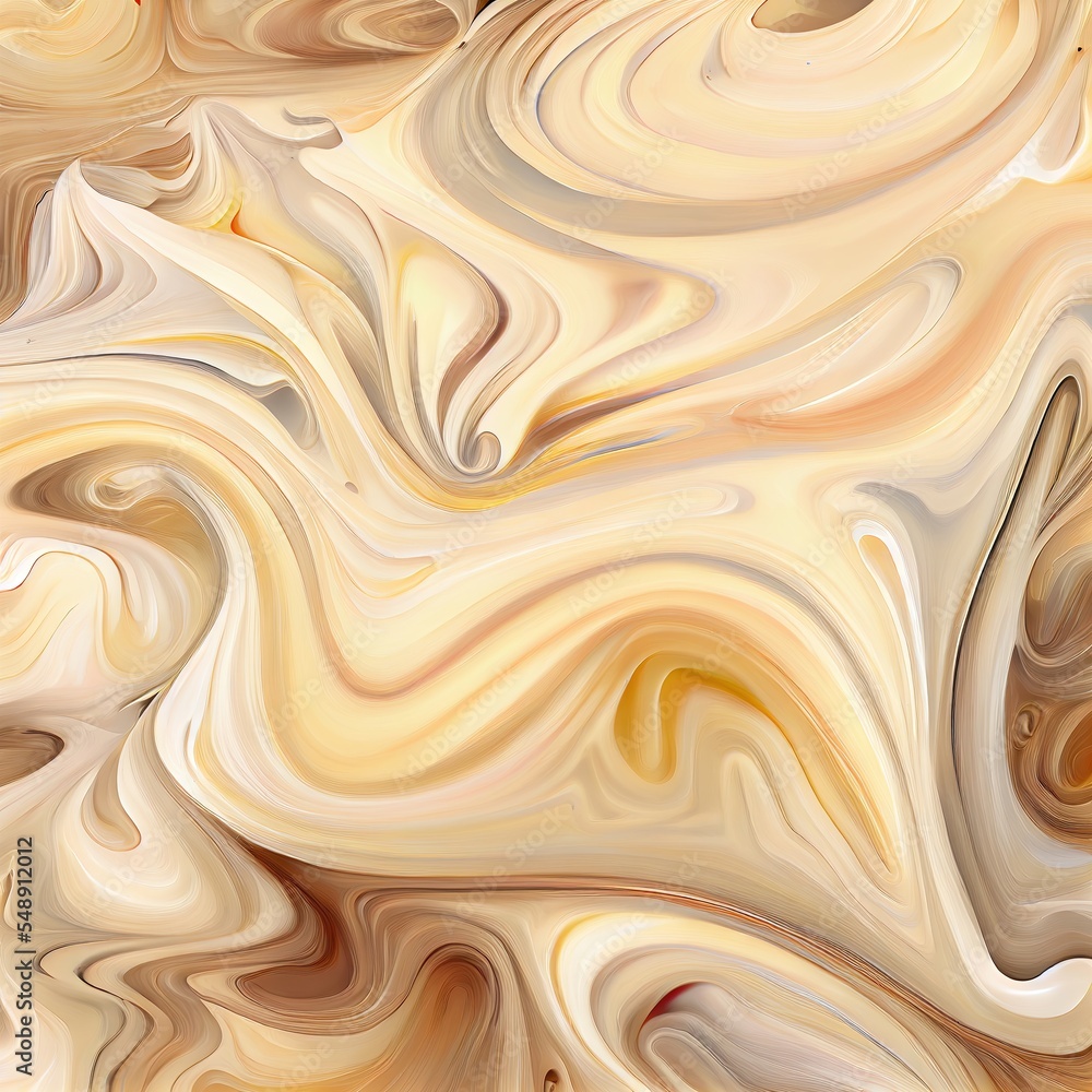 Melted ice cream rich texture generated with Artificial Intelligence Melted ice cream rich texture generated with Artificial Intelligence