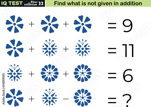 Mathematical operations. Math intelligence question, Addition subtraction and operation