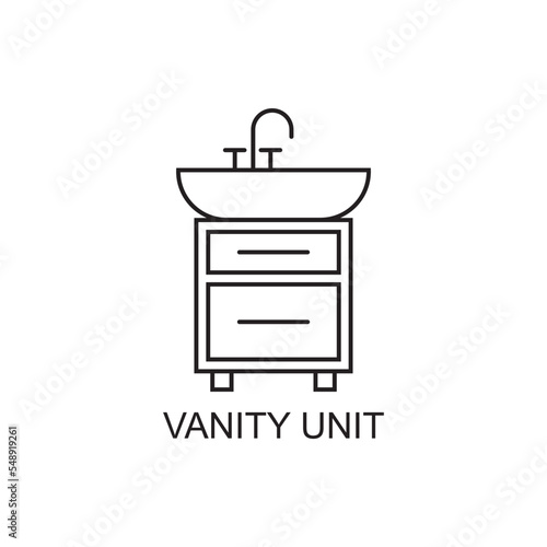 vanity unit icon , bathroom icon