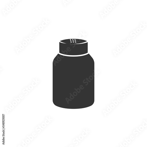 Salt icon with silhouette style