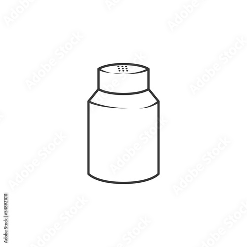 Salt icon with outline style