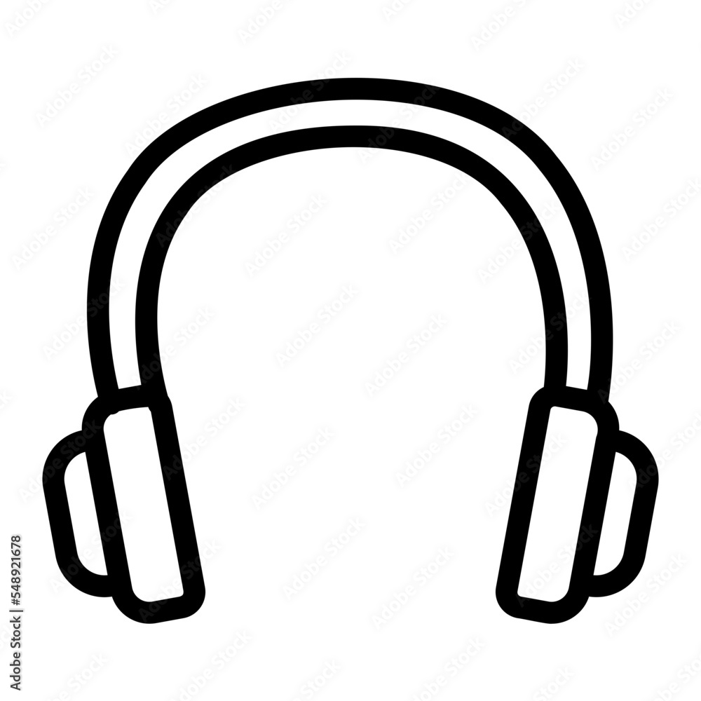 headset line icon headset line icon