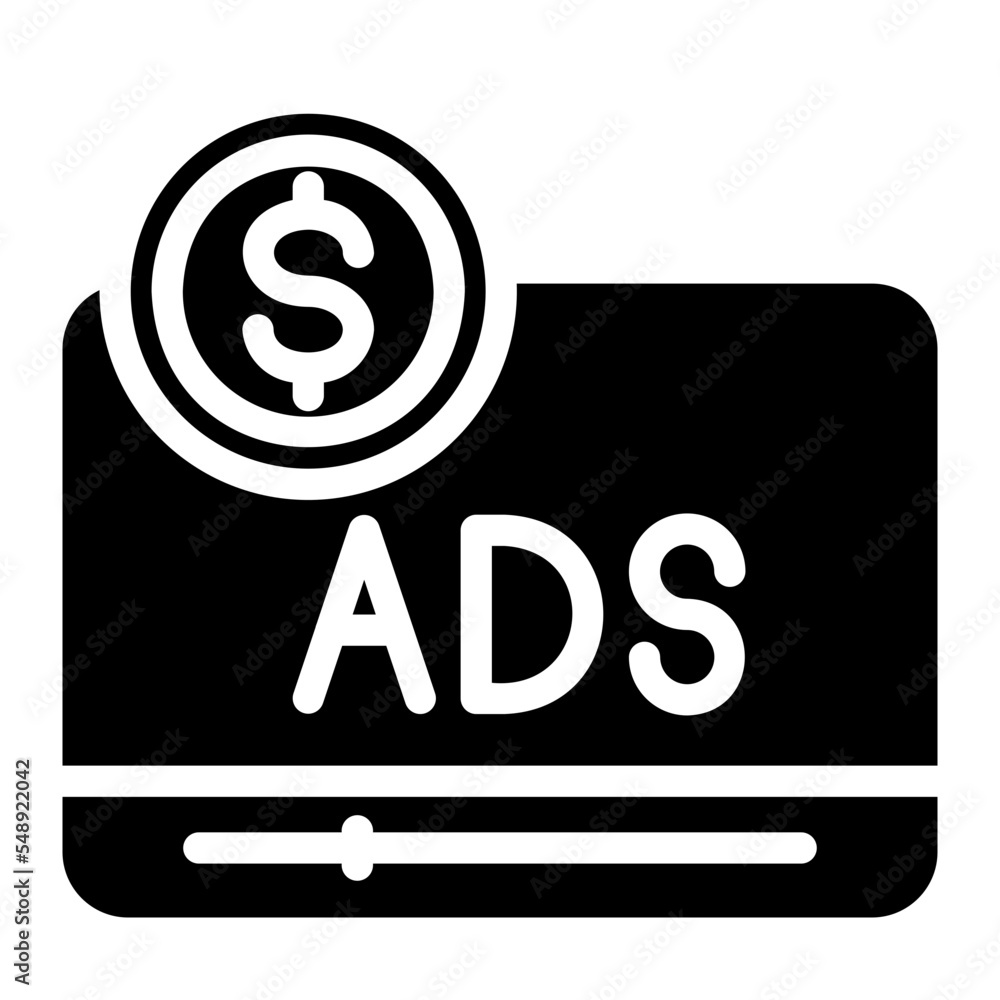 ads glyph icon