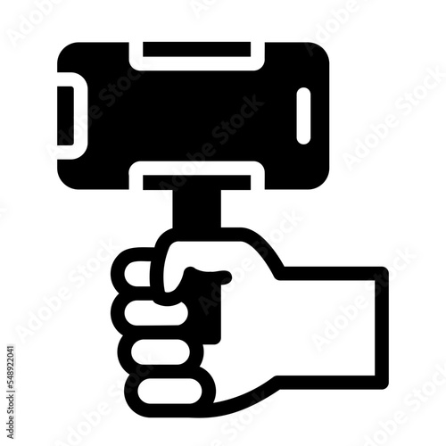 vlog glyph icon