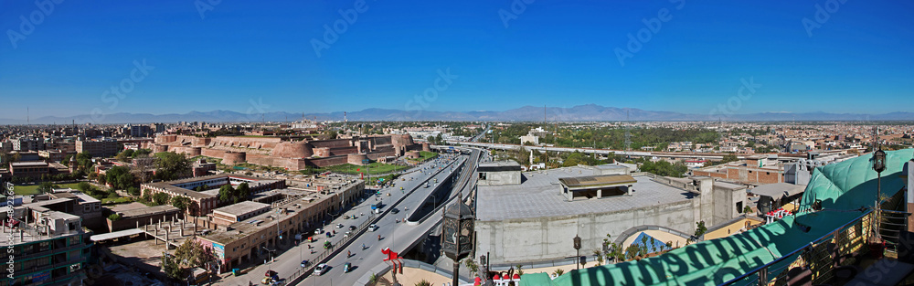 The panoramic view of Peshawar, Pakistan The panoramic view of Peshawar, Pakistan