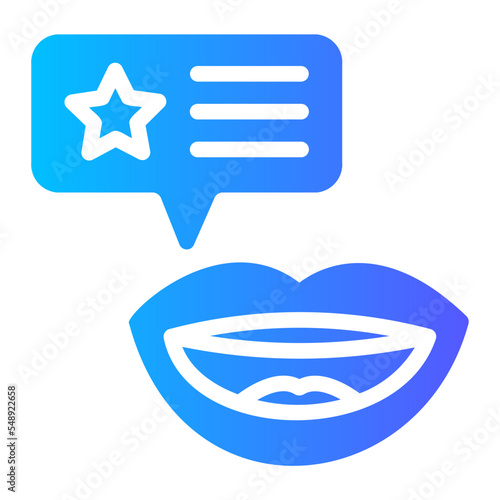 talk gradient icon