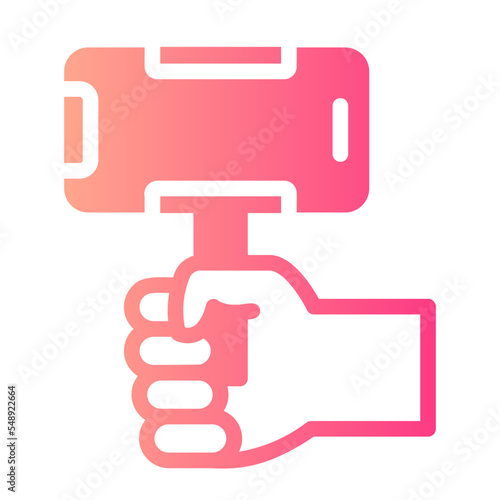 vlog gradient icon