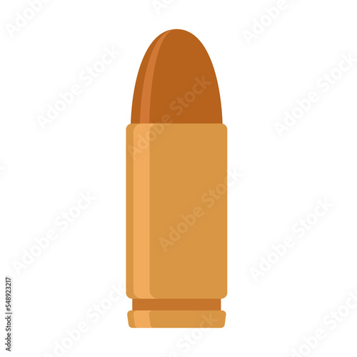 9mm bullet flat logo icon vector illustration modern design isolated on white background