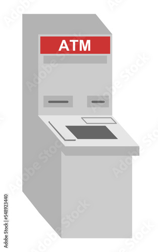 シンプルな銀行ATM（主線無し）