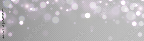 Light effect with lots of glittery glare particles shining on a transparent background.	