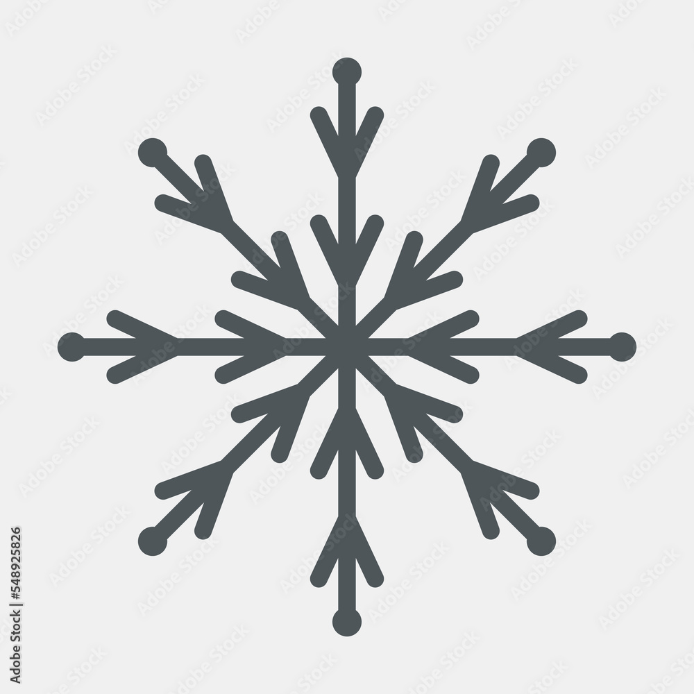 Winter snow flake quality vector illustration cut Winter snow flake quality vector illustration cut