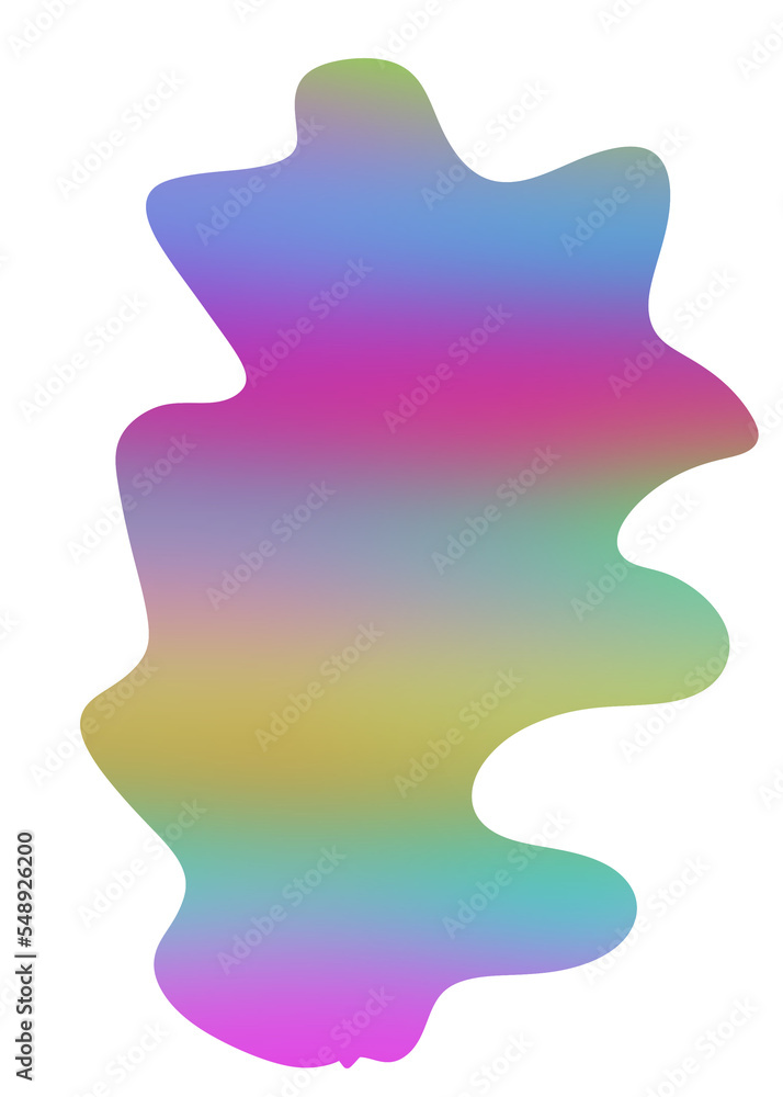 Abstracts Shape Gradient  Neon Transparent 