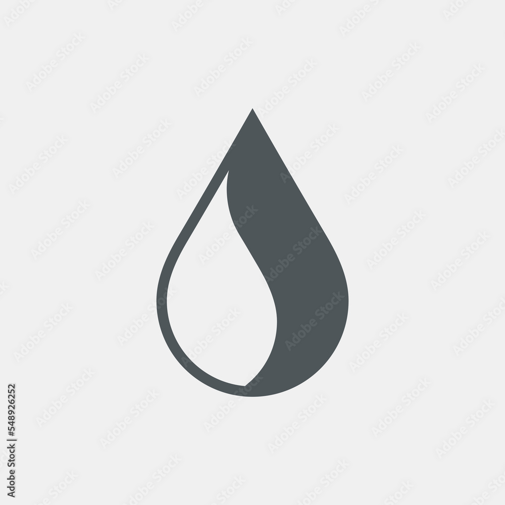 Water drop droplet raindrop icon illustration cut Water drop droplet raindrop icon illustration cut