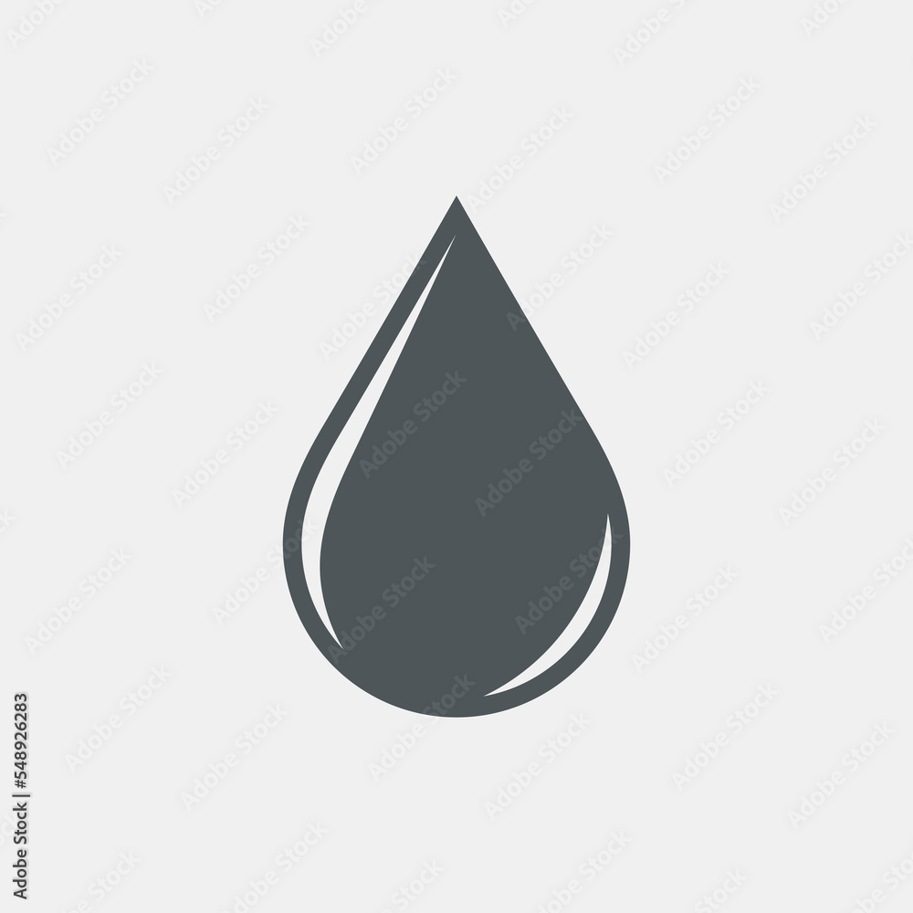 Water drop droplet raindrop icon illustration cut Water drop droplet raindrop icon illustration cut