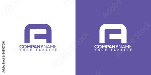 AC Letter Negetive Space Logo Design photo