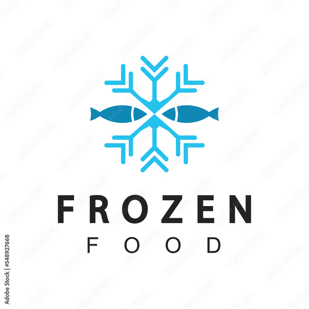 Frozen Products Logo Design Template Frozen Products Logo Design Template