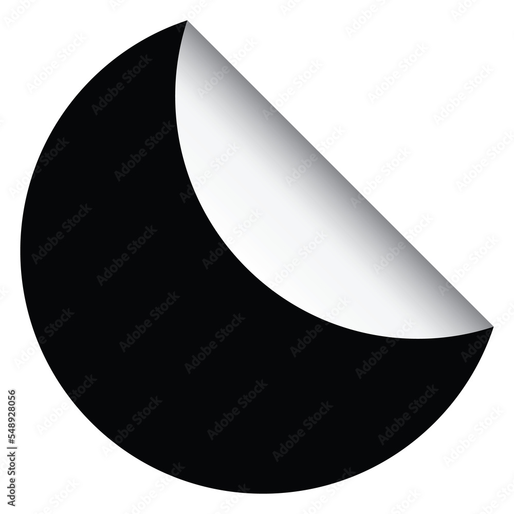 Fototapeta premium Black Round Label