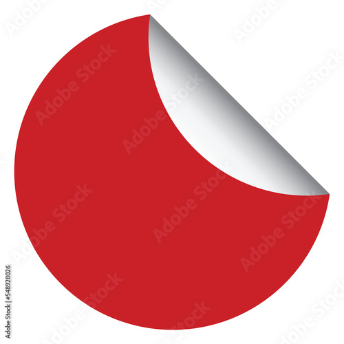 Free Download Red Round Label - GFXLoad