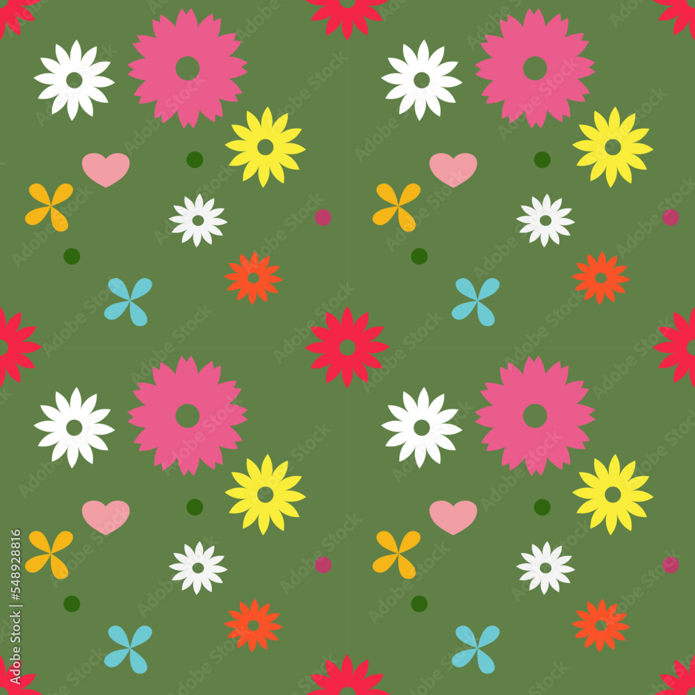 Flower seamless pattern background Flower seamless pattern background
