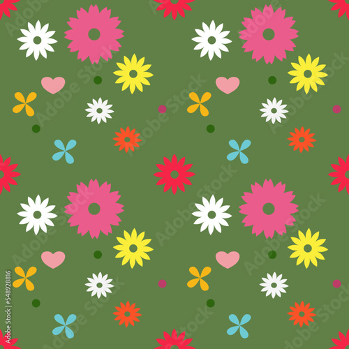 Flower seamless pattern background 