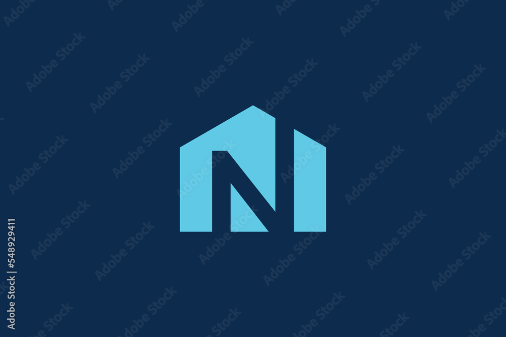 N Letter Home Logo Design Template N Letter Home Logo Design Template