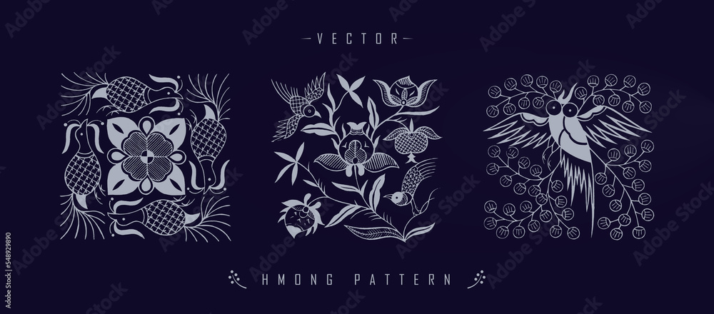 Chinese pattern hmong pattern traditional line Chinese pattern hmong pattern traditional line