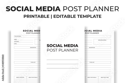 Social Media Post Planner photo