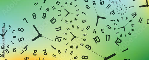 background with time	