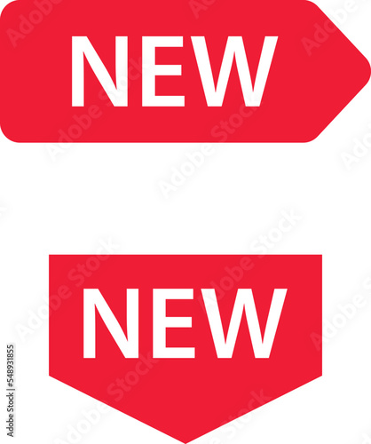 Stickers for New Arrival shop product tags, new labels or sale badges and banners vector sticker icons templates.