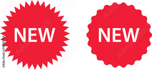 Stickers for New Arrival shop product tags, new labels or sale badges and banners vector sticker icons templates.