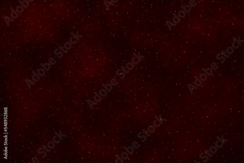Dark red galaxy space background. Starry night sky. Christmas, New Year, Valentine and all celebration background concept. 