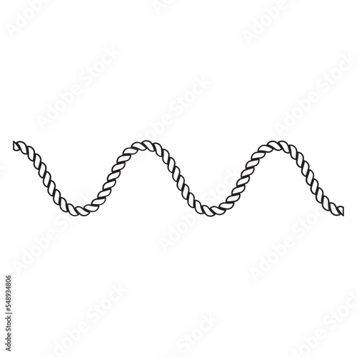 Rope vector, Rope Border, Rope style design