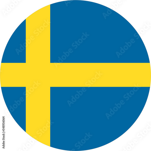 Sweden flag round shape PNG 23 photo