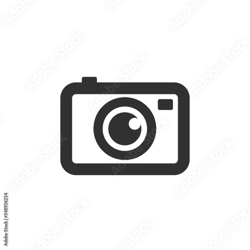 simple and neat camera vector icon isolated on white background