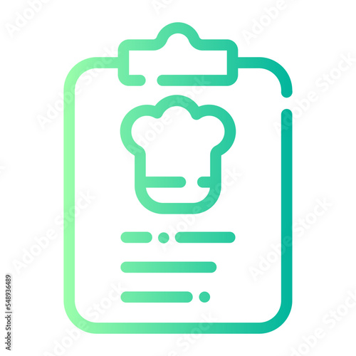 cook book gradient icon