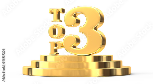 top 3d gold render number