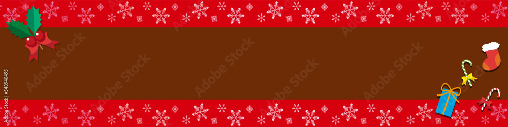 クリスマス　ブログヘッダー 　背景　壁紙　イラスト